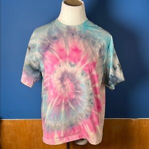 Tie-Dye Kids T-Shirt - Pink and Blue